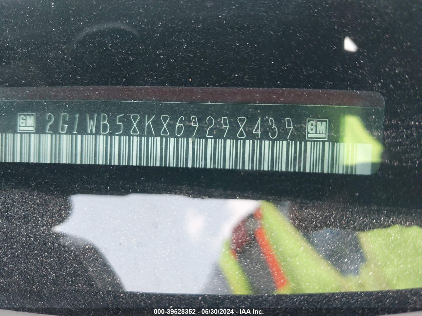 2006 Chevrolet Impala Ls VIN: 2G1WB58K869298439 Lot: 39528352