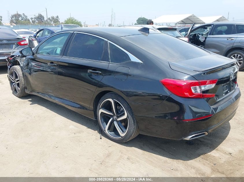 2022 Honda Accord Sport VIN: 1HGCV1F33NA023376 Lot: 39528365