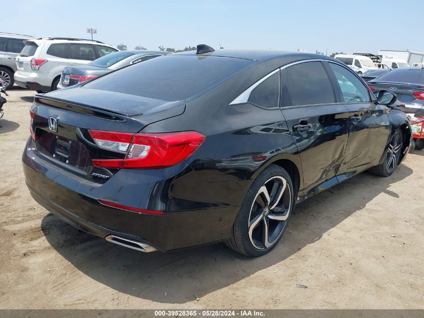 2022 Honda Accord Sport VIN: 1HGCV1F33NA023376 Lot: 39528365