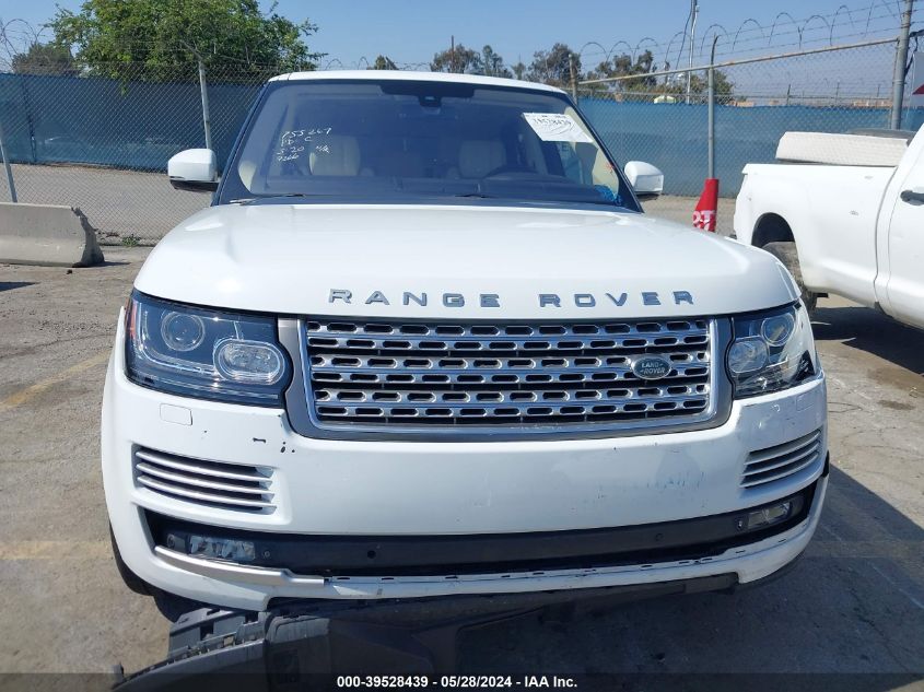 2015 Land Rover Range Rover 5.0L V8 Supercharged Autobiography VIN: SALGV2TF7FA234238 Lot: 39528439