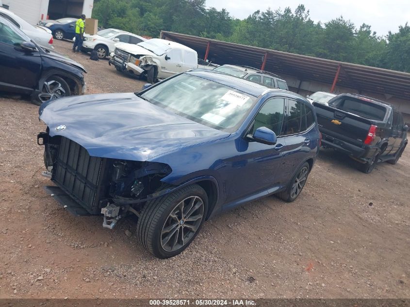 2019 BMW X3 Sdrive30I VIN: 5UXTR7C53KLR52963 Lot: 39528571