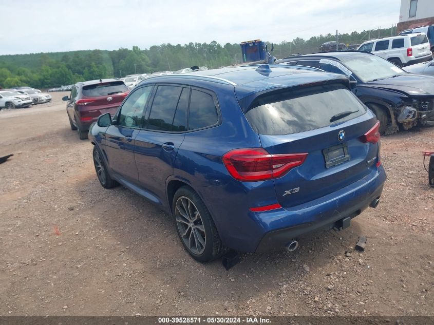 2019 BMW X3 Sdrive30I VIN: 5UXTR7C53KLR52963 Lot: 39528571