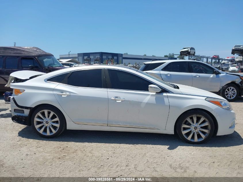 2013 Hyundai Azera VIN: KMHFH4JG2DA309759 Lot: 39528581