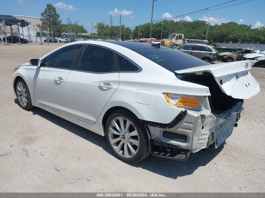 2013 Hyundai Azera VIN: KMHFH4JG2DA309759 Lot: 39528581