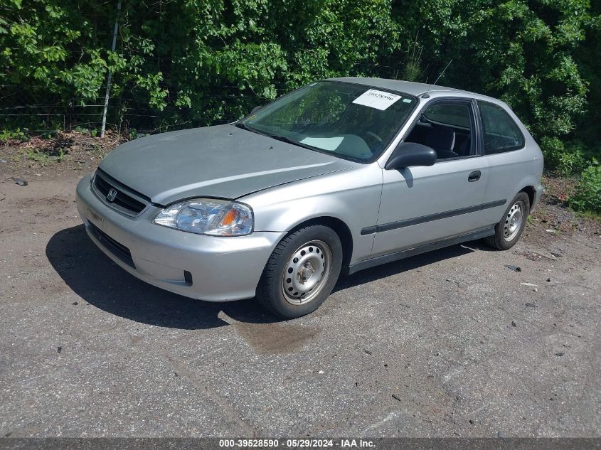 1999 Honda Civic Cx VIN: 2HGEJ6329XH109826 Lot: 39528590