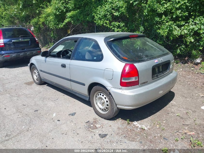 1999 Honda Civic Cx VIN: 2HGEJ6329XH109826 Lot: 39528590