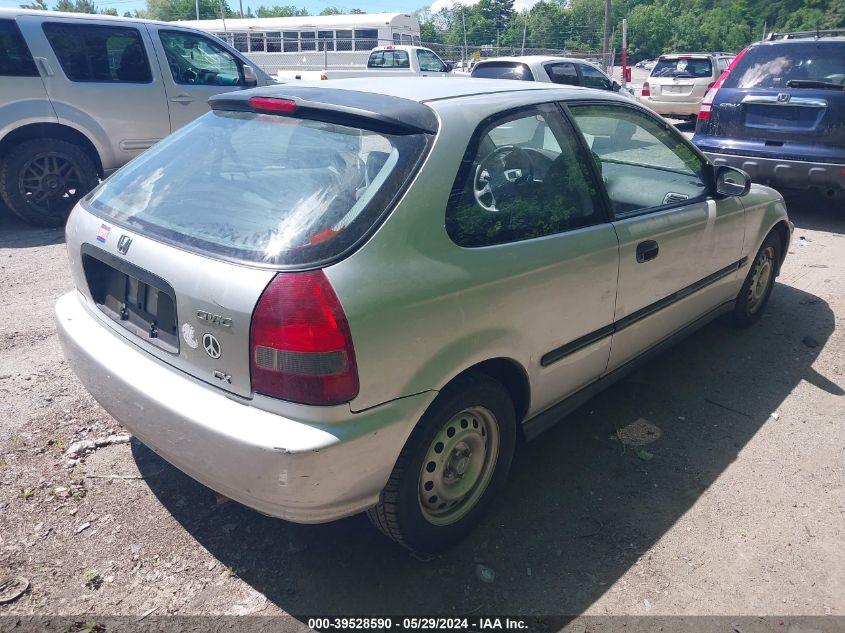 1999 Honda Civic Cx VIN: 2HGEJ6329XH109826 Lot: 39528590