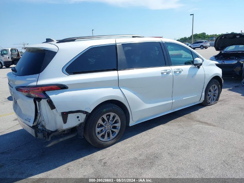 2022 Toyota Sienna Xle VIN: 5TDYRKEC7NS084703 Lot: 39528603