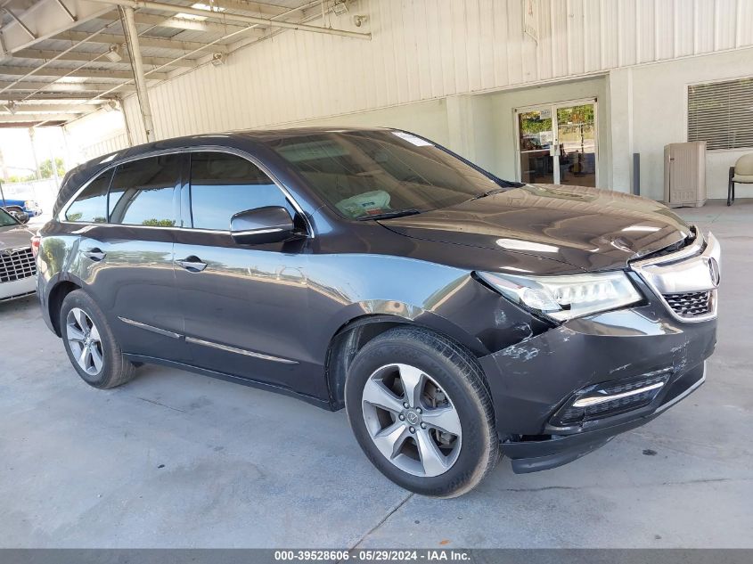 2014 Acura Mdx VIN: 5FRYD3H29EB002660 Lot: 39528606