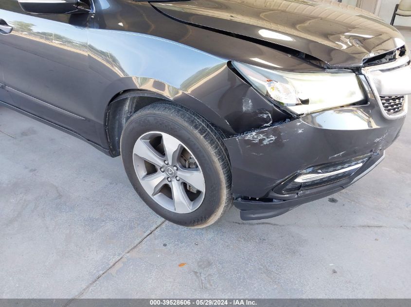 2014 Acura Mdx VIN: 5FRYD3H29EB002660 Lot: 39528606