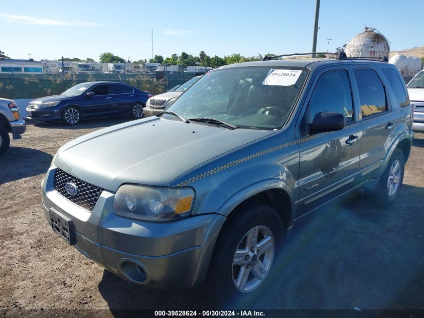 2006 Ford Escape Hybrid VIN: 1FMCU96H96KB49292 Lot: 39528624