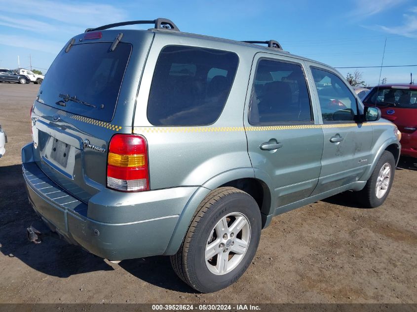 2006 Ford Escape Hybrid VIN: 1FMCU96H96KB49292 Lot: 39528624