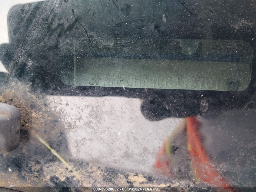 2012 Ford Fusion Se VIN: 3FAHP0HA4CR413707 Lot: 39528632