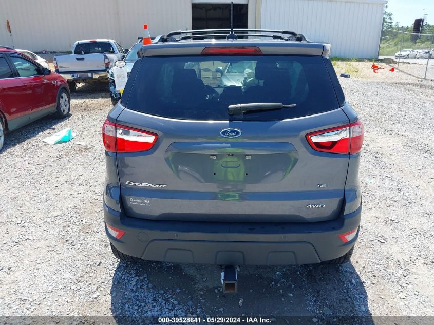 2020 Ford Ecosport Se VIN: MAJ6S3GL3LC349913 Lot: 39528641