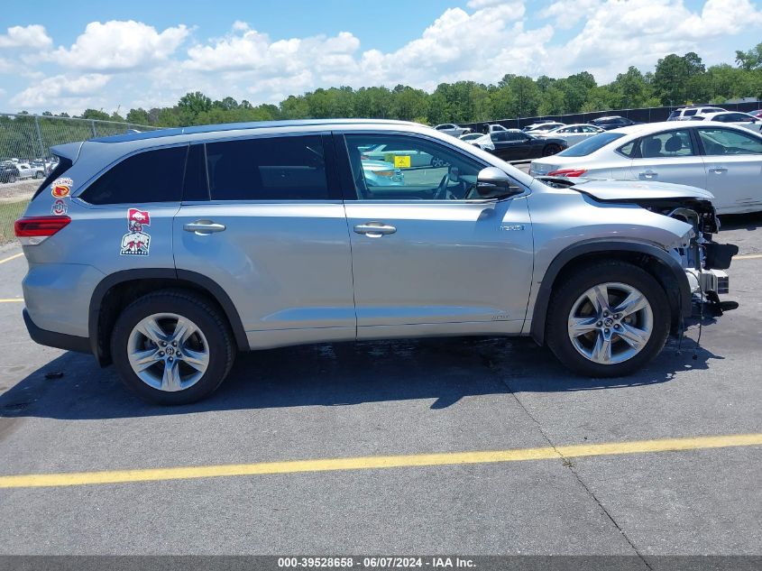 2019 Toyota Highlander Hybrid Limited VIN: 5TDDGRFH5KS061276 Lot: 39528658