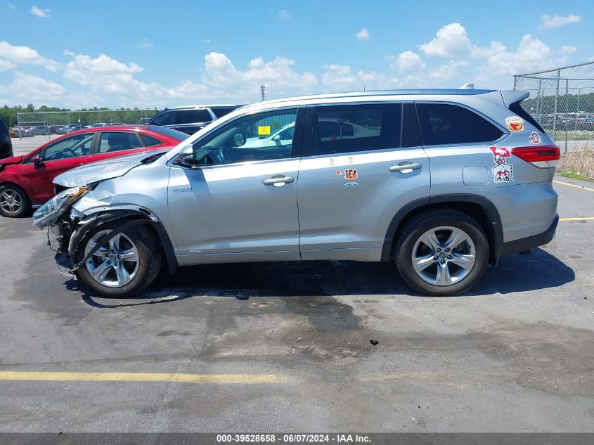 2019 Toyota Highlander Hybrid Limited VIN: 5TDDGRFH5KS061276 Lot: 39528658