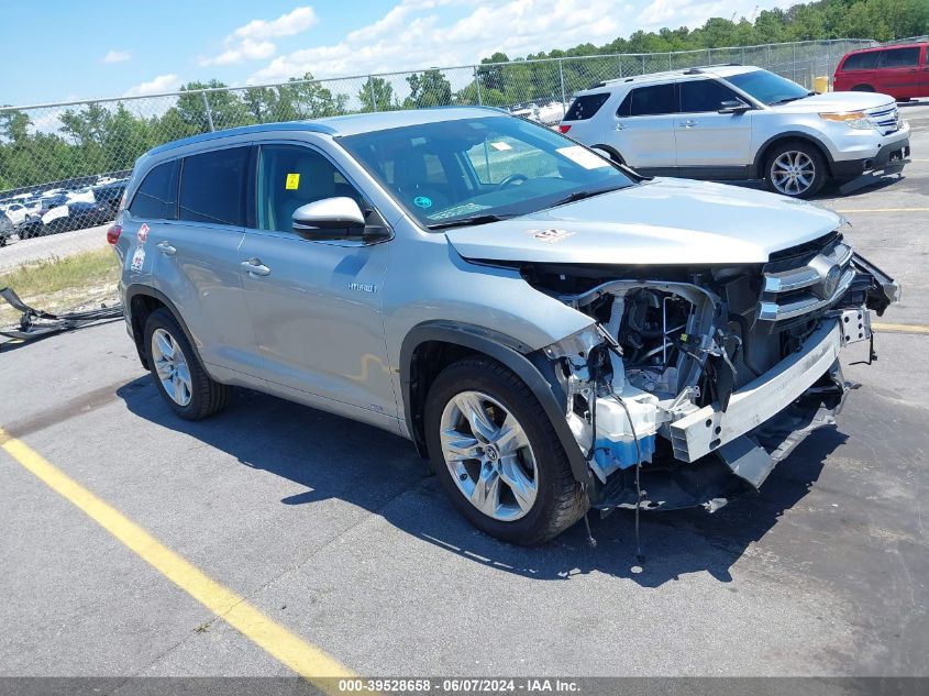 2019 Toyota Highlander Hybrid Limited VIN: 5TDDGRFH5KS061276 Lot: 39528658