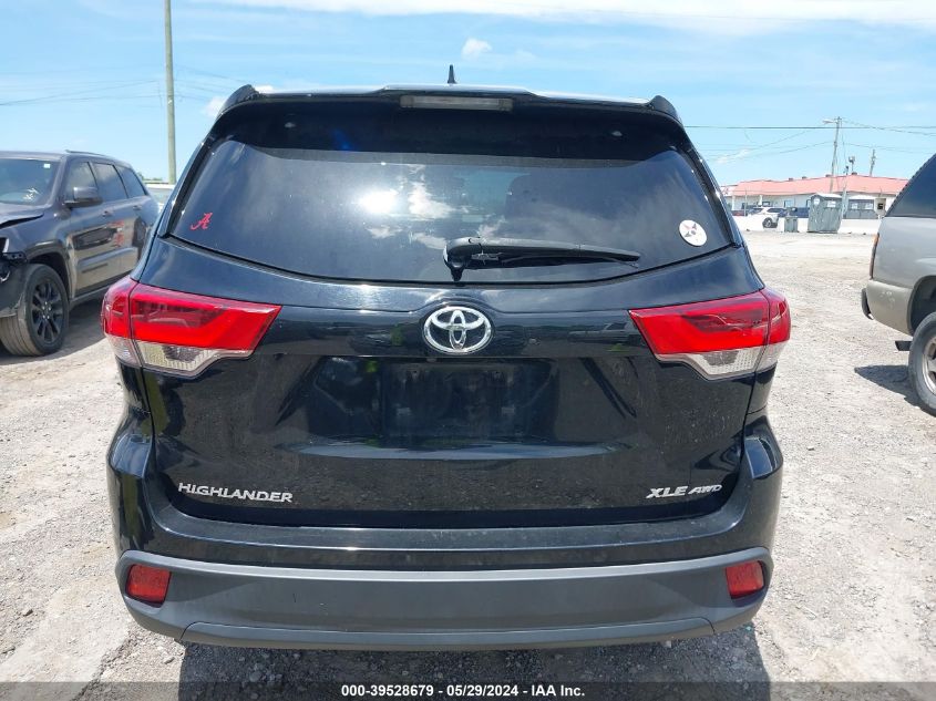 2017 Toyota Highlander Xle VIN: 5TDJZRFH5HS425413 Lot: 39528679