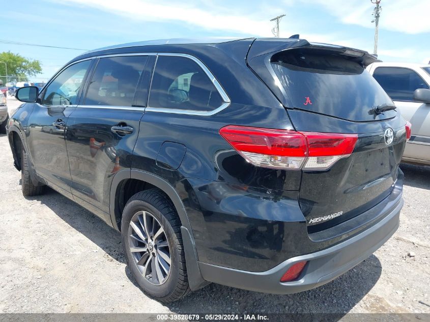 2017 Toyota Highlander Xle VIN: 5TDJZRFH5HS425413 Lot: 39528679