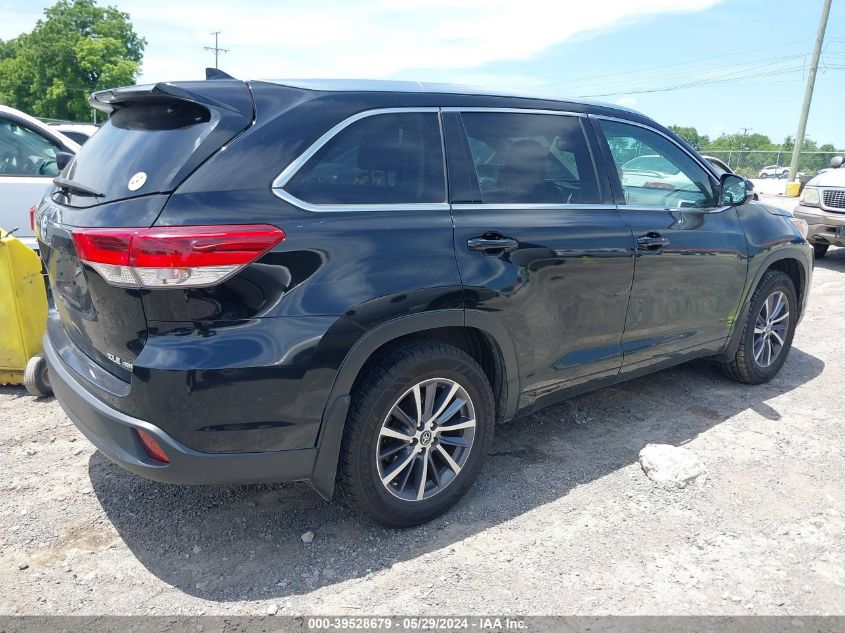 2017 Toyota Highlander Xle VIN: 5TDJZRFH5HS425413 Lot: 39528679