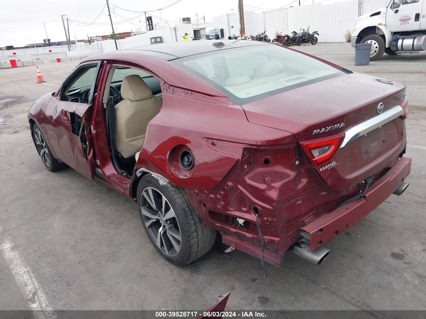 2017 NISSAN MAXIMA 3.5S/SV/SL/SR/PLAT - 1N4AA6AP5HC434446