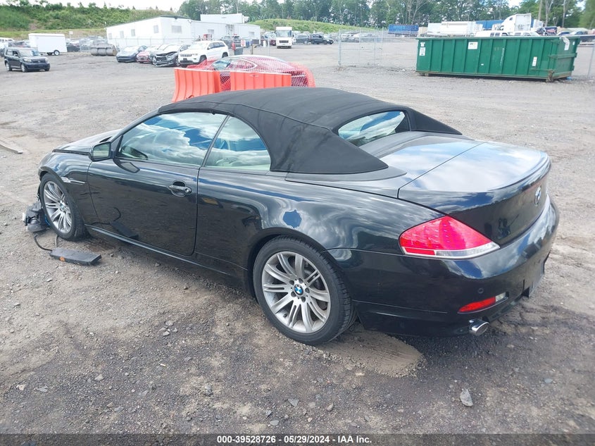 2006 BMW 650I VIN: WBAEK134X6CN76638 Lot: 39528726