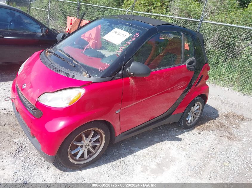 2009 Smart Fortwo Brabus/Passion VIN: WMEEK31X89K241093 Lot: 40923011