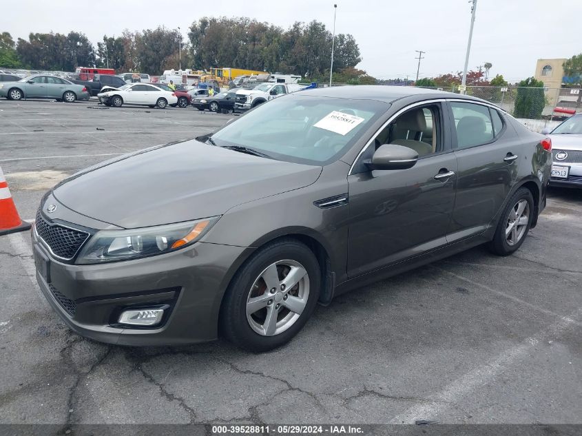 2014 Kia Optima Lx VIN: 5XXGM4A70EG268221 Lot: 39528811