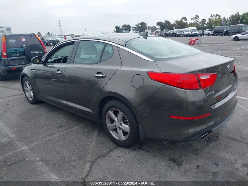 2014 Kia Optima Lx VIN: 5XXGM4A70EG268221 Lot: 39528811