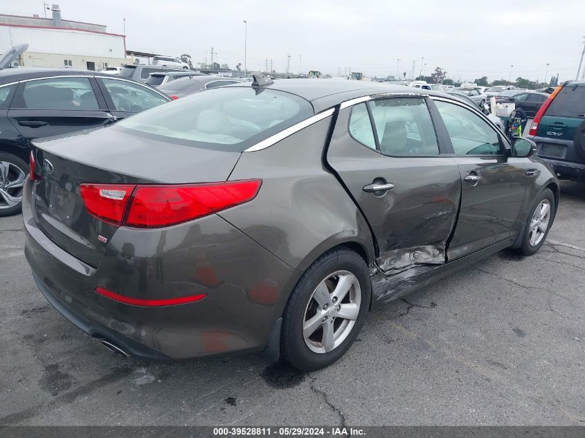 2014 Kia Optima Lx VIN: 5XXGM4A70EG268221 Lot: 39528811