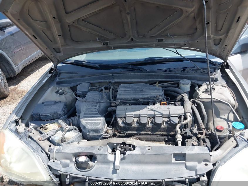 2003 Honda Civic Lx VIN: 2HGES16503H592560 Lot: 39528816