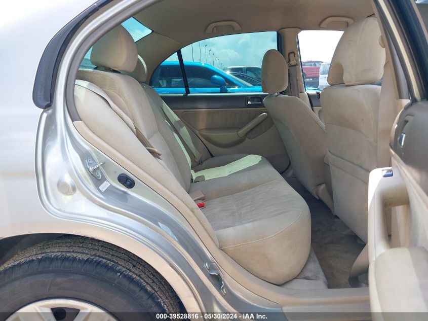 2003 Honda Civic Lx VIN: 2HGES16503H592560 Lot: 39528816