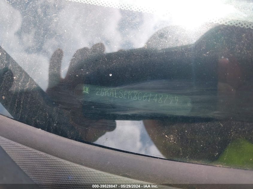 2012 GMC Terrain Sle-2 VIN: 2GKALSEK8C6148799 Lot: 39528847