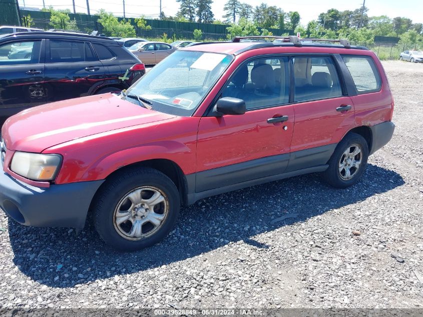 2005 Subaru Forester 2.5X VIN: JF1SG63665H754736 Lot: 39528849