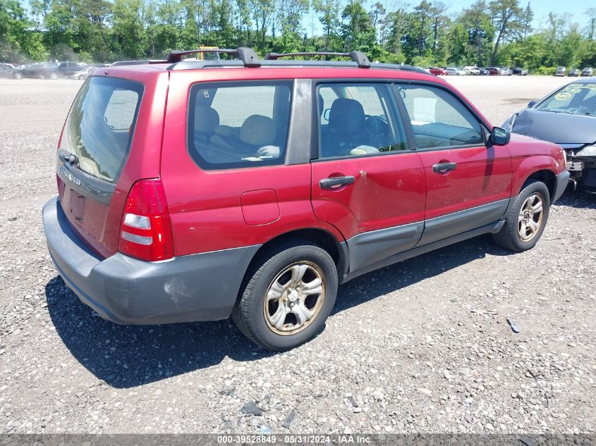 2005 Subaru Forester 2.5X VIN: JF1SG63665H754736 Lot: 39528849