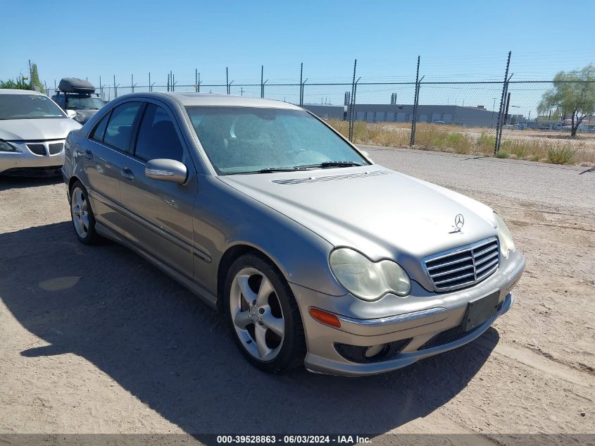 2005 Mercedes-Benz C 230 Kompressor Sport VIN: WDBRF40J75F638464 Lot: 39528863