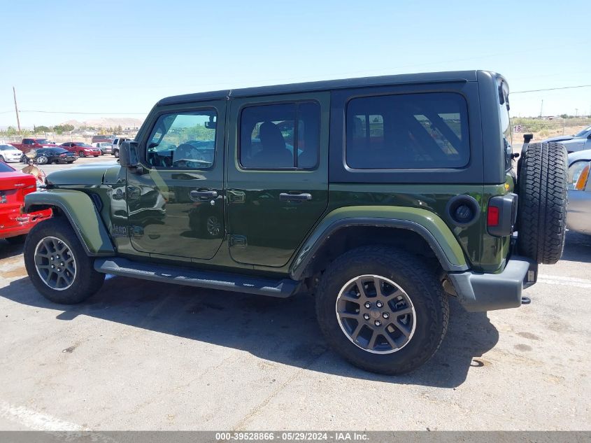 2021 Jeep Wrangler Unlimited 80Th Anniversary 4X4 VIN: 1C4HJXDG9MW756834 Lot: 39528866