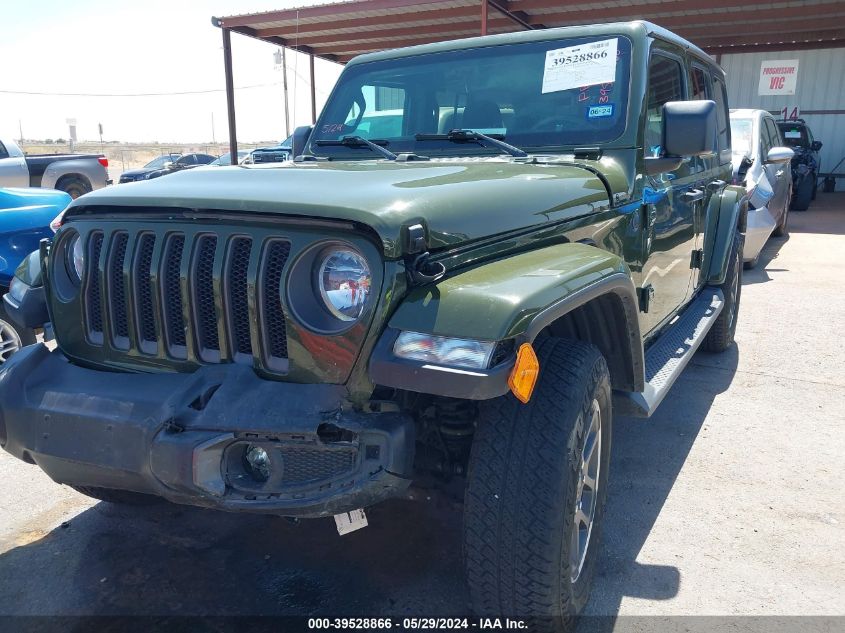 2021 Jeep Wrangler Unlimited 80Th Anniversary 4X4 VIN: 1C4HJXDG9MW756834 Lot: 39528866