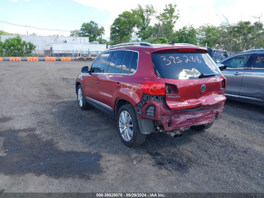 2014 Volkswagen Tiguan Se VIN: WVGBV3AX5EW049699 Lot: 39528878