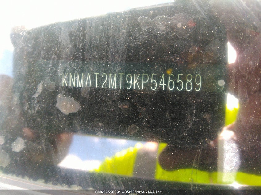 2019 Nissan Rogue Sv VIN: KNMAT2MT9KP546589 Lot: 39528891