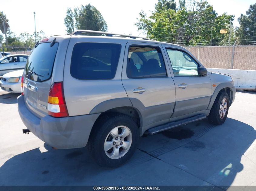 2001 Mazda Tribute Dx V6 VIN: 4F2YU06151KM46593 Lot: 39528915