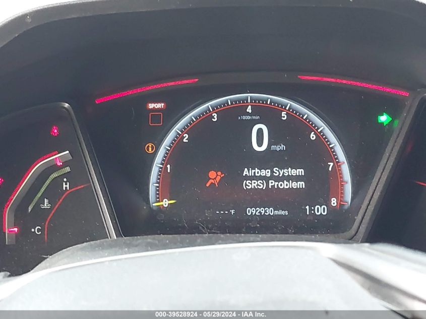 2018 Honda Civic Type R Touring VIN: SHHFK8G72JU204211 Lot: 39528924