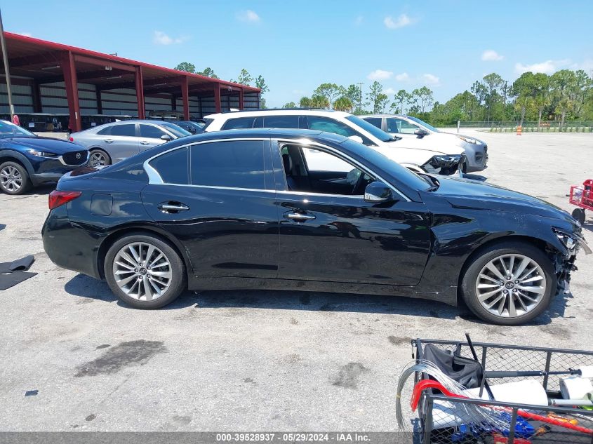 2023 Infiniti Q50 Luxe VIN: JN1EV7BP4PM512702 Lot: 39528937