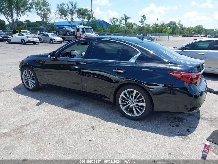 2023 Infiniti Q50 Luxe VIN: JN1EV7BP4PM512702 Lot: 39528937