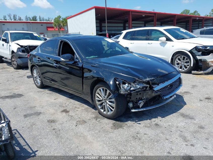 2023 Infiniti Q50 Luxe VIN: JN1EV7BP4PM512702 Lot: 39528937