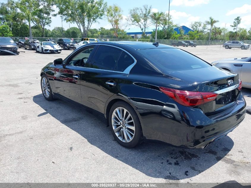 2023 Infiniti Q50 Luxe VIN: JN1EV7BP4PM512702 Lot: 39528937