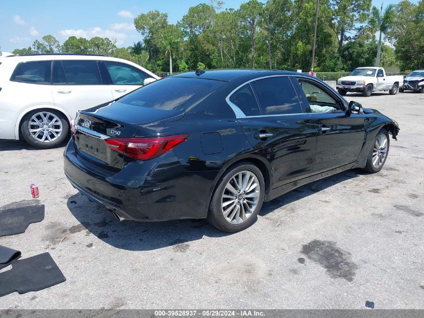 2023 Infiniti Q50 Luxe VIN: JN1EV7BP4PM512702 Lot: 39528937