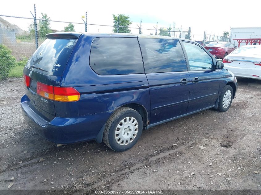 2004 Honda Odyssey Lx VIN: 5FNRL185X4B037763 Lot: 39528977