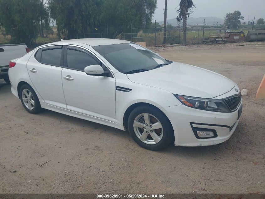 2015 Kia Optima Lx VIN: KNAGM4A74F5605346 Lot: 39528991