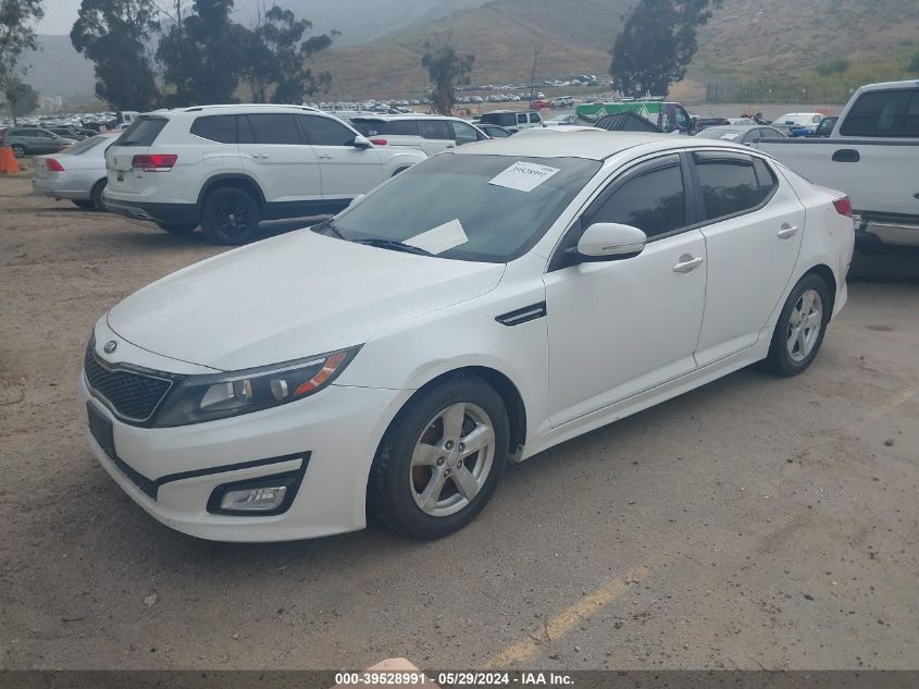 2015 Kia Optima Lx VIN: KNAGM4A74F5605346 Lot: 39528991